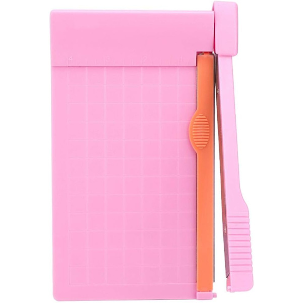 1 stykke (Rosa) Papirtrimmer A5 Guillotin Papirkutter Klipp