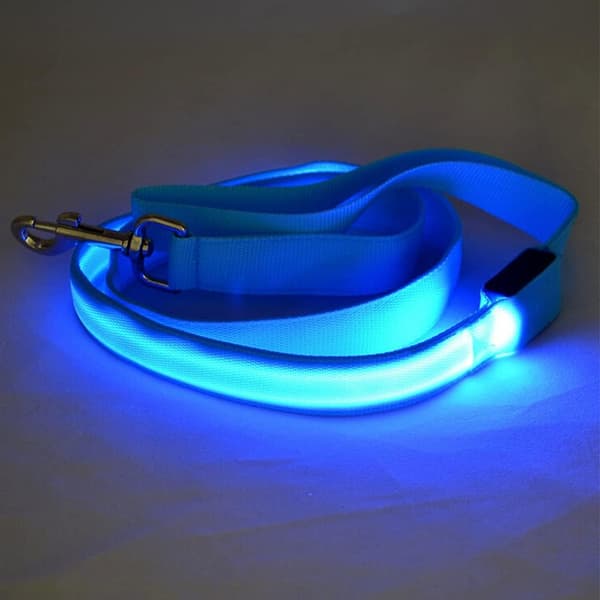 1 stk LED-lysende hundeleash USB-opladelig med tre lystilstande