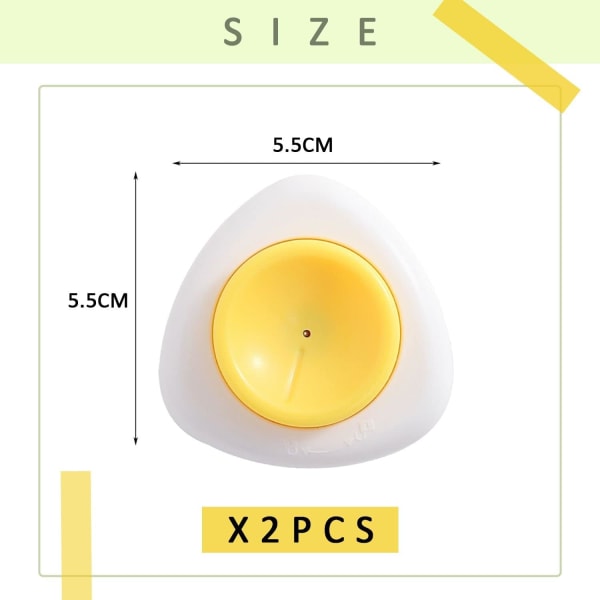 Sett med 2 eggpiskere, halvautomatisk matlagingsverktøy, egg
