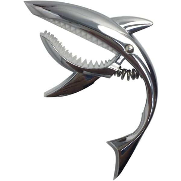 Zink-legering Gitarre Capo Shark Capo for Akustisk og Elektrisk Gitar med God Håndfølelse, Ingen Bånds-Buzz og Holdbar