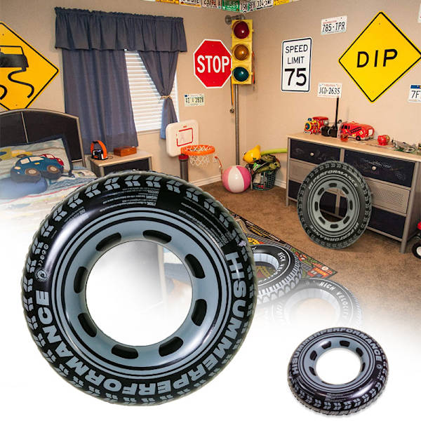 PVC oppblåsbar Kreativ Dekk Svømme Ring oppblåsbar voksen dekk