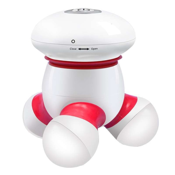 Mini massager - red - Ergonomic handheld vibrating massager -