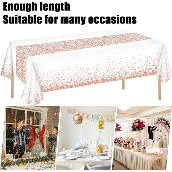 2 st Plastdukar, Polka Dot Duk, Duk för
