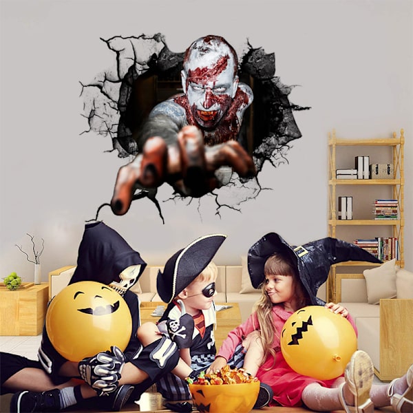 Gysende Halloween Vægstickers Spøgelseshånd Scratch
