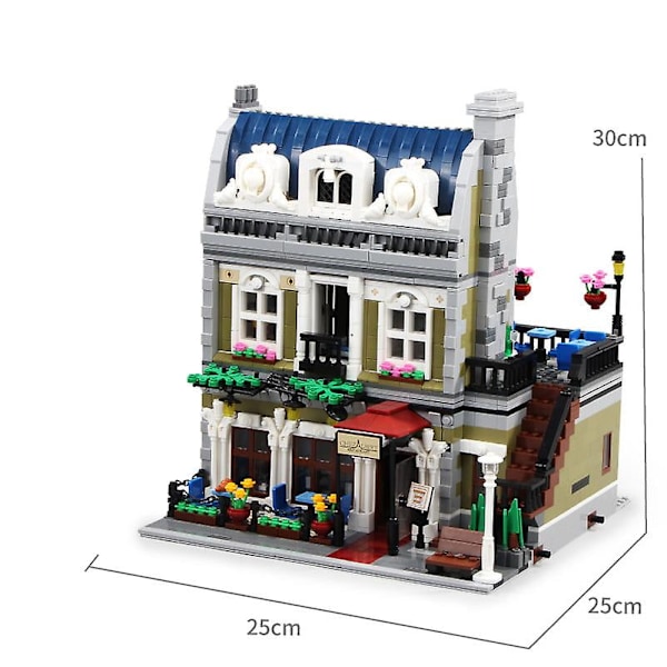 2418 dele City Street View Model Set Creator Parisian Rest på lager