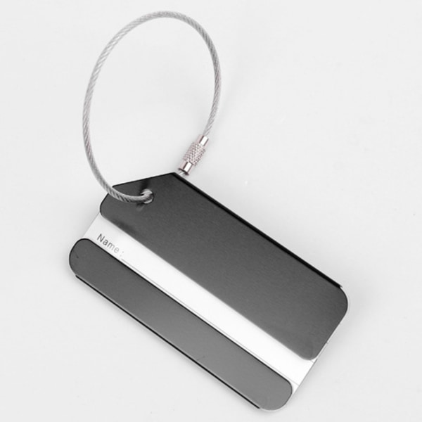 Bagagetagg 6 x aluminiumlegering bagagetagg med rostfritt stål