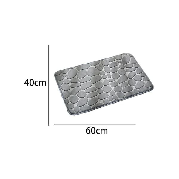 2 sklisikre avlastningsmatter 60x40 cm - Memory Foam - Pebble Pattern