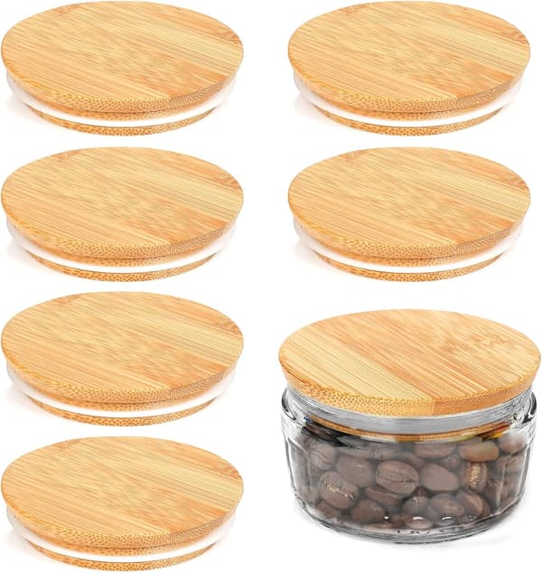 6 stycken bambulock, Cheesecake-burklock med silikon
