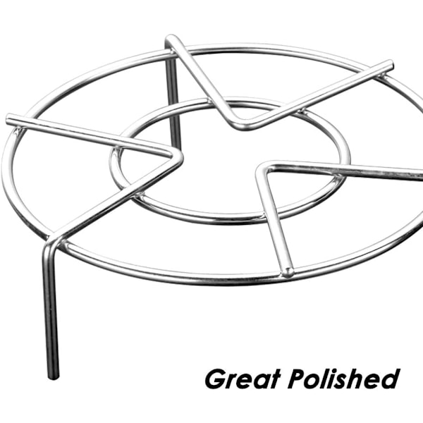 Sæt af 3, Rustfrit Stål Trivet Stativ, 3 Størrelser Hårdt Pressionskoger Dampstativ - 1,2 Tommer, 2 Tommer, 2,6 Tommer