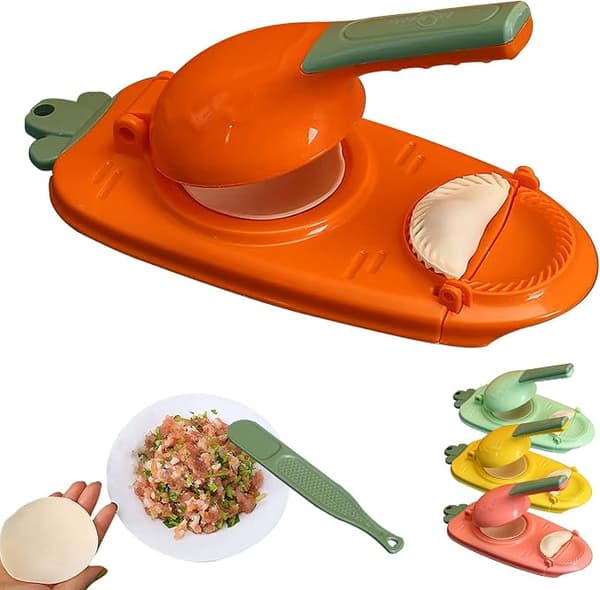 Mini Köksredskap Deggpress för att Göra Dumplings (Gul)