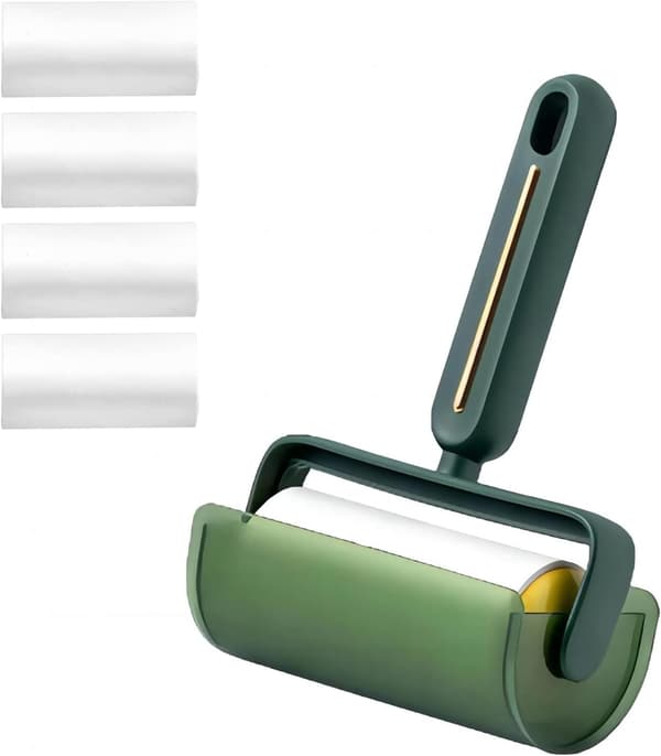 1 stk (Grøn) 5 Ruller Lint Roller, Velegnet til Alle Stoftyper