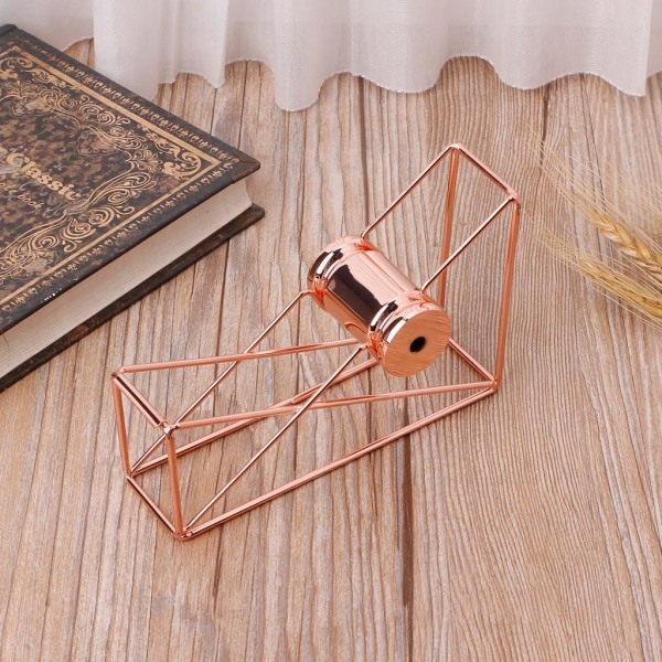 1pc Rose gold iron tape, multi-function manual tape dispenser,