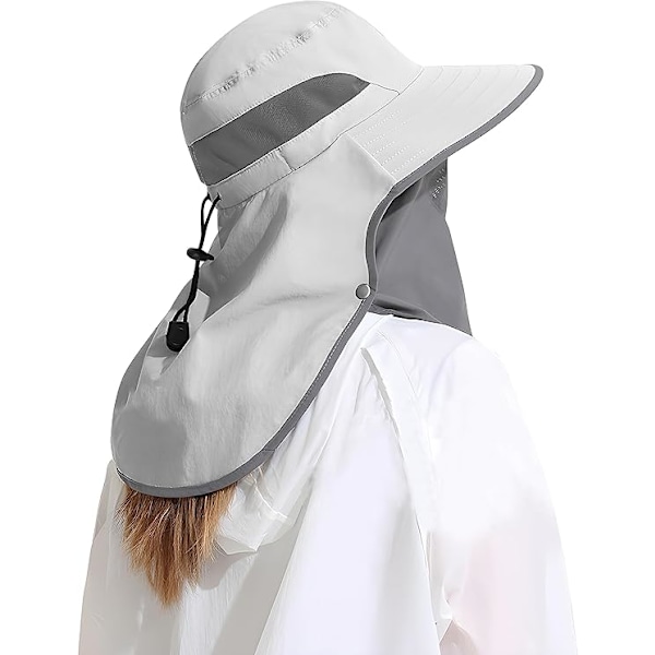 Outdoor Sun Hat Detachable Neck Face Flap UPF 50+UV Protection Vi