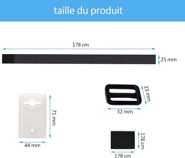 Plan pool tilbehør Nylon og klæbende velcro solkit med