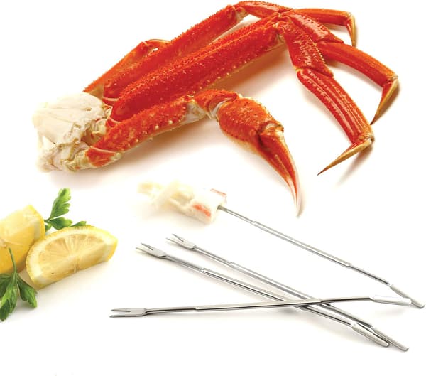 Rostfria skaldjursgafflar 6,75\" | 4-pack per förpackning | 1-pack
