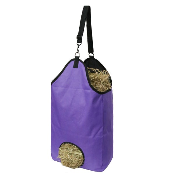 1 stk. Purple Horse hø-tote-pose opbevaringstaske brænde græs