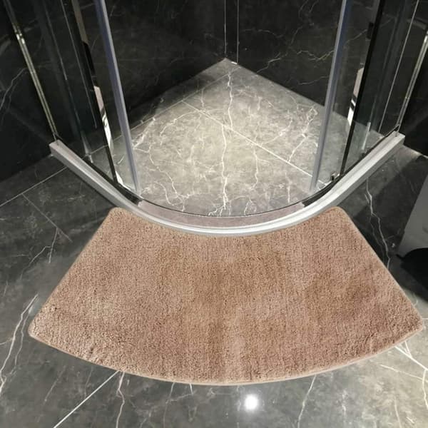 Badrumsmatta, Liten Kvartscirkel Rund Duschmatta,
