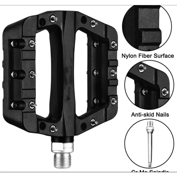 Nylon-poljimet, 12*10.5cm, maantiepyörä, 3 laakeria, liukastumattomat