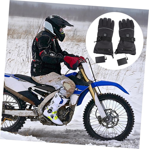 1 Par Opvarmede Handsker Opvarmede Skihandsker Camping Vanter Varme Cykelhandsker Vinter Computer Handsker Termisk Opvarmning G