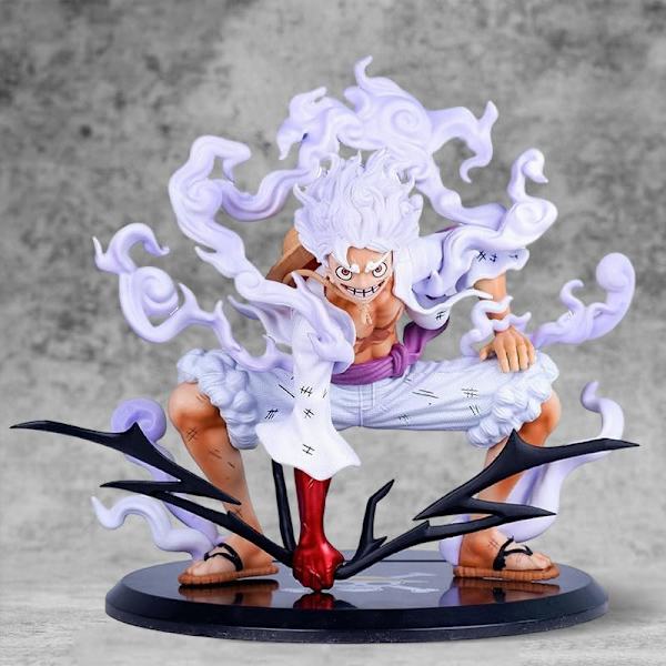 Luffy Action Figure, Gear 5 Luffy Animenukkehahmo PVC-hahmohahmo Leikkikokoelma Lahja Luova C