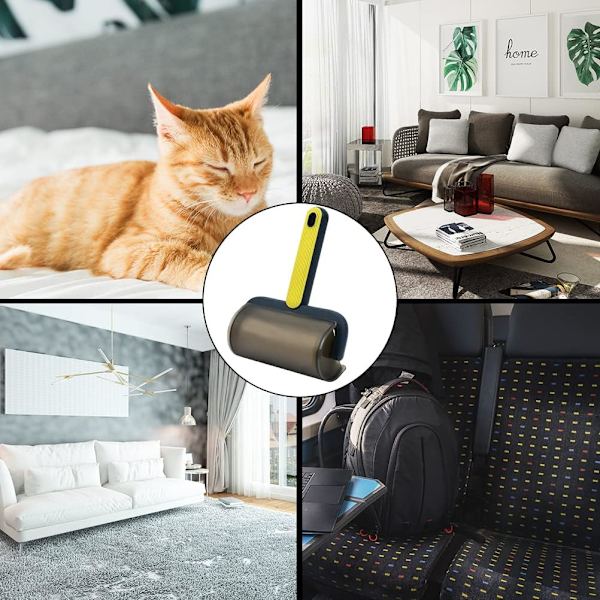 1 styck (Gul) Lintroller för Djurhår, Lintroller för