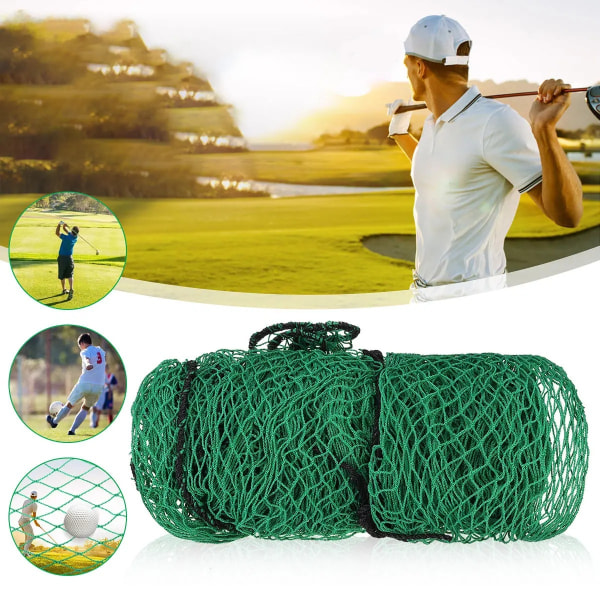 Tungt bärbart golfnät - grönt säkerhetsnät i nylon - högt