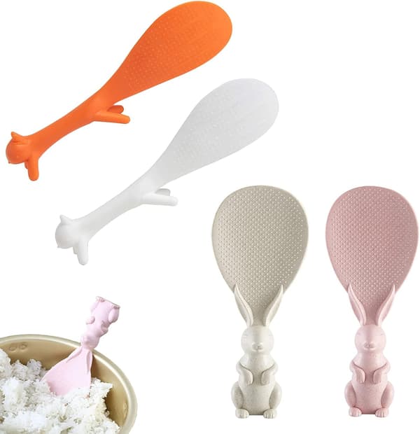 2 stk. Non-stick Ris Ske, Egern Ris Ske Kanin Formet