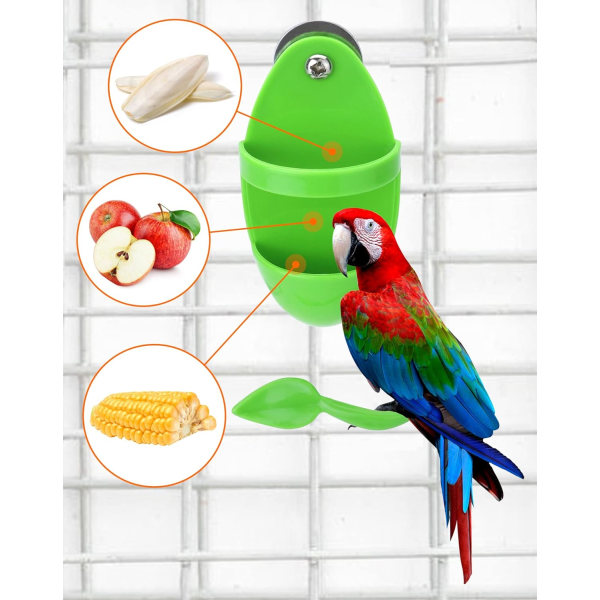 2 st papegojtånghållare med abborrställ, används för fågelmatning