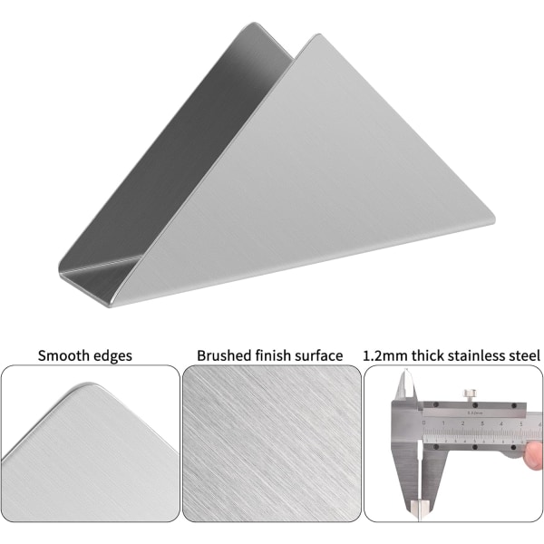 1 stk (Sølv) Serviettholder i rustfritt stål 304, Minimalistisk