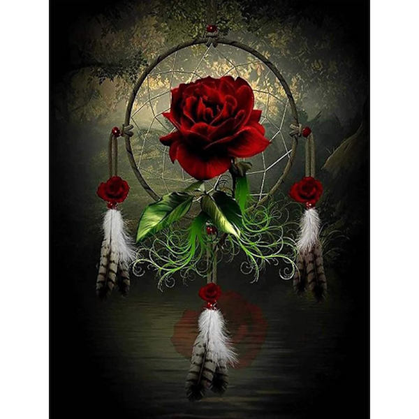 5D komplett 30x40cm landskapsinredning DIY diamant