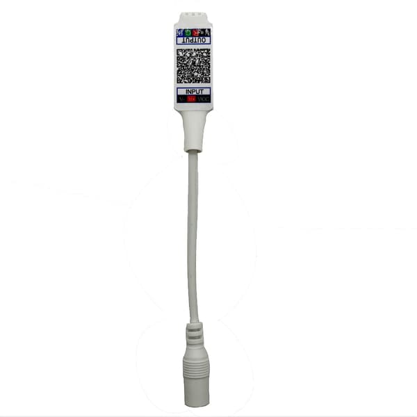 Mini Bluetooth RGB-controller DC 5V 12V 24V Musik BT Smart App Strip Light Controller til RGB LED-strip (Mini DC Bluetooth Hvid)