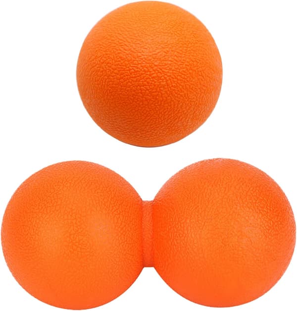 1 set massageboll set, triggerpunkt massageboll, jordnöt