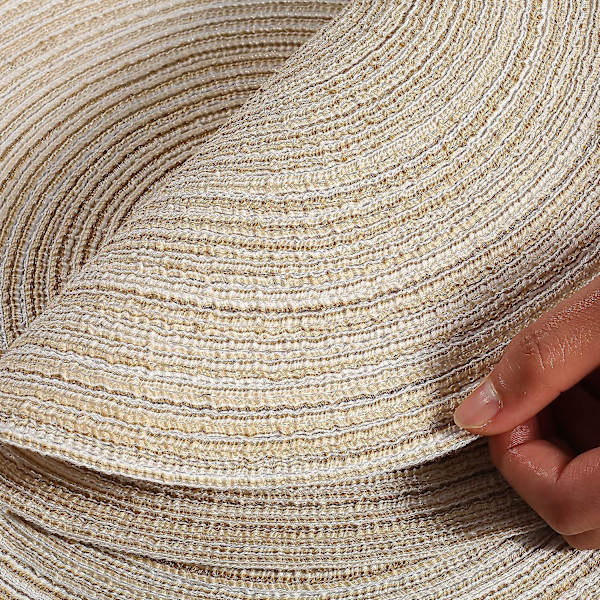 36cm (beige) pöytätabletit, pyöreä pöytätabletti PP punottu 6 kappaleen setti pestävä lämmönkestävä liukumaton
