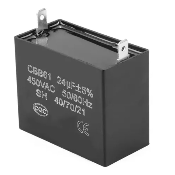 CBB61 Käynnistyskondekaattori 450VAC 24uF