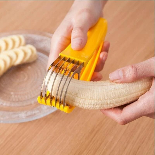 2 Hemköksverktyg Grönsakspelare Salladskivor Bananskärare