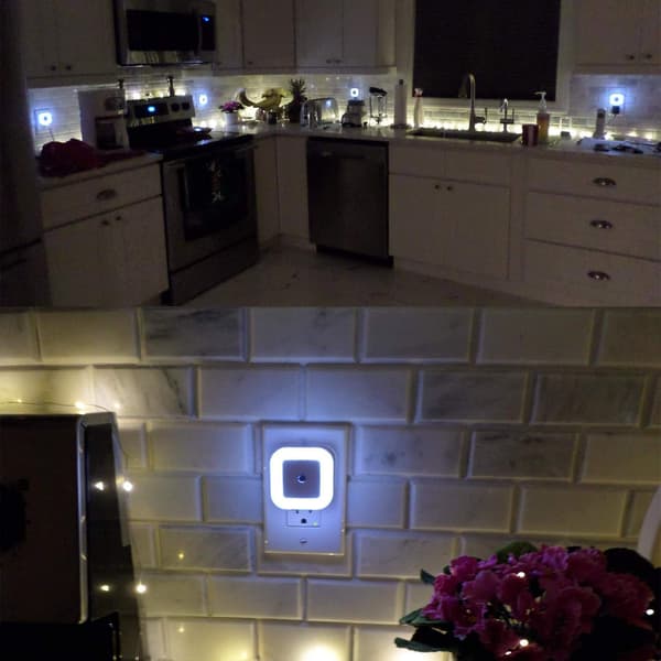 6-pack LED-nattlampor med smart sensor, skymning till gryning