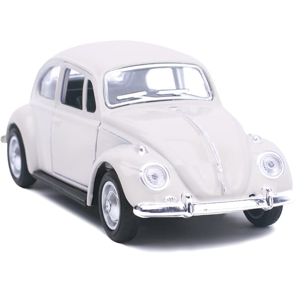 Klassisk Beetle vintage støbt metal træk-tilbage bilmodel