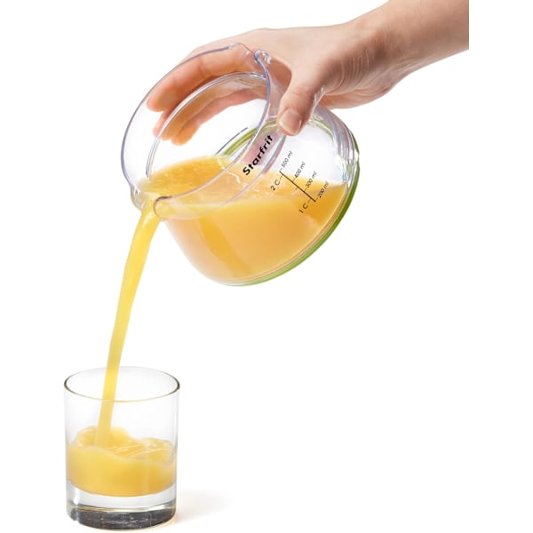 Easy Juicer - Handdriven Citruspress - 2 Koppar Kapacitet - Stabil Bas - Grön