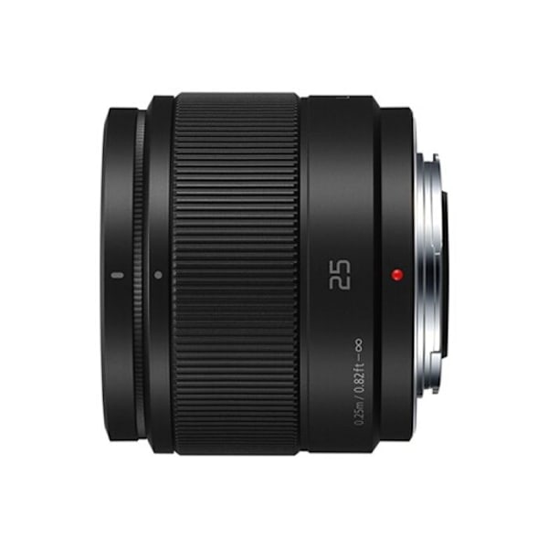 Panasonic Lumix 25mm F1.7 | Fast primobjektiv H-H025E-K, Svart - Micro 4/3