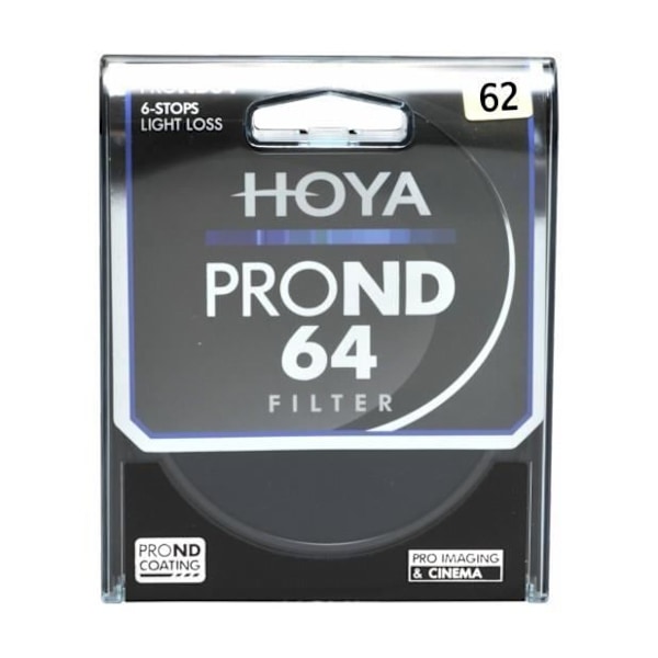 Filtre grå HOYA PRO ND 64 - Diameter 62 mm