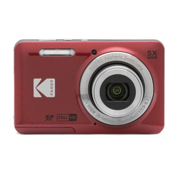 Digitaalikamera - Kodak - Pixpro FZ55RD - 16MP - Optinen zoomi X5 - LCD-näyttö 2.7 tuumaa Punainen