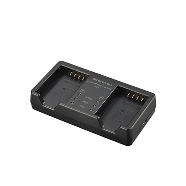 Laddare BCX-1 - OM System - BLX-1 - Färg Vit - Modell V6560040W000 Svart