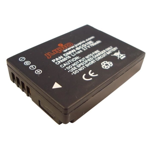 Batteri - JUPIO - CPA0016V3 - Yhteensopiva Panasonic DMW-BCG10 - Litiumioni - Musta