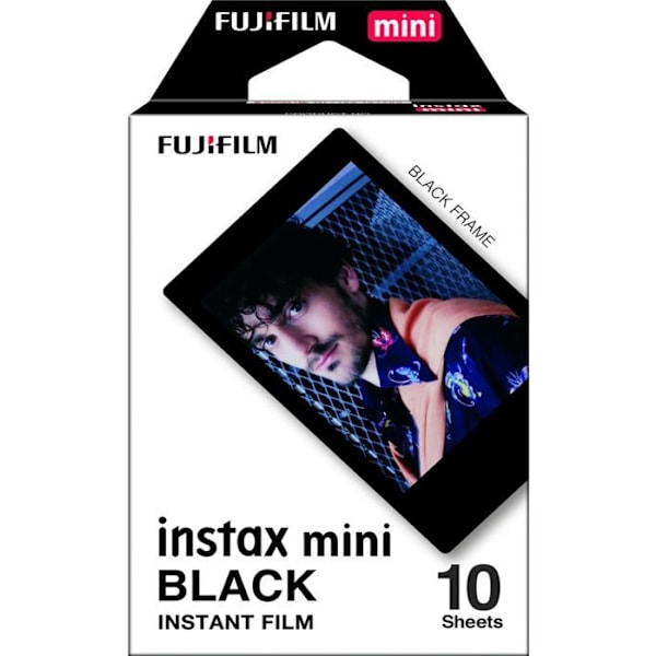 FUJI Instax Mini Color Frame Paper (10v) Svart