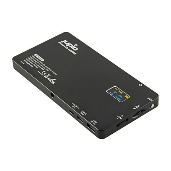 160 RGB LED-panel - JUPIO - Integrerat bärbart batteri - Aluminiumkropp
