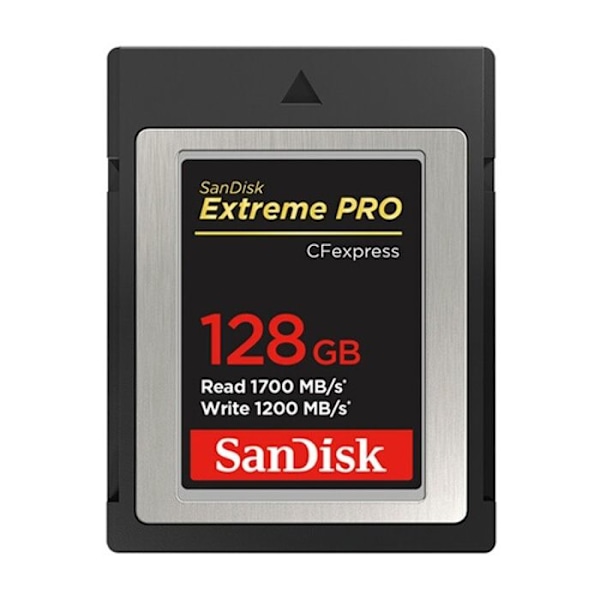 Flash-muistikortti - Sandisk - SDCFEexpress 128GB - Lukunopeus 1700MB/s - Kirjoitusnopeus 1200MB/s