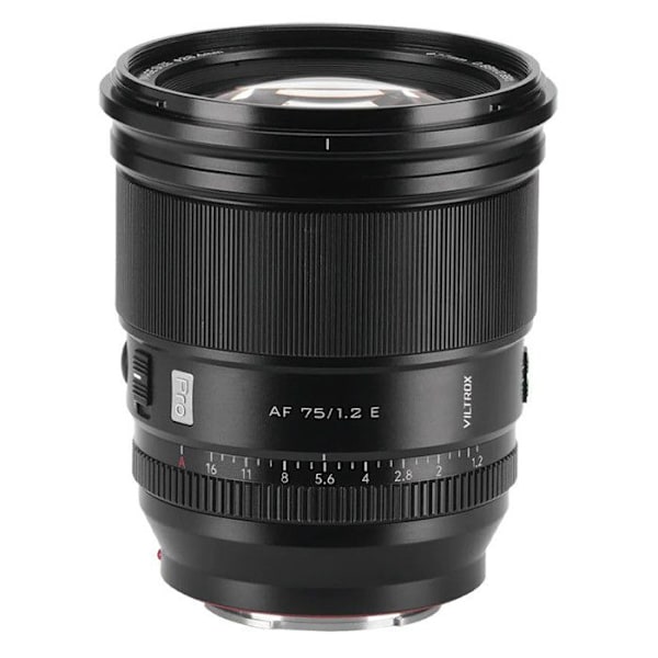 Objektiv APS-C - VILTROX - XF-75 F1.2 AF PRO - Bländare F1.2 - Automatisk fokus - Sony E-fäste