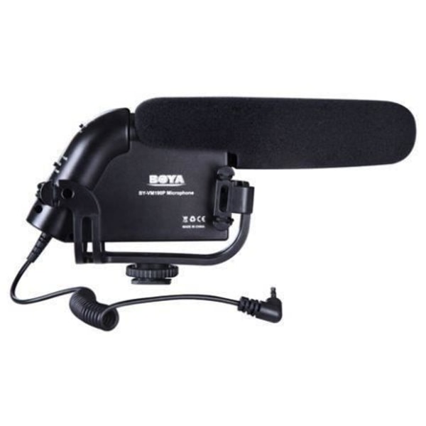 Mikrofon Canon Pro - Boya - BY-VM190P - Super-kardioid - High-pass filter - Stødabsorberende