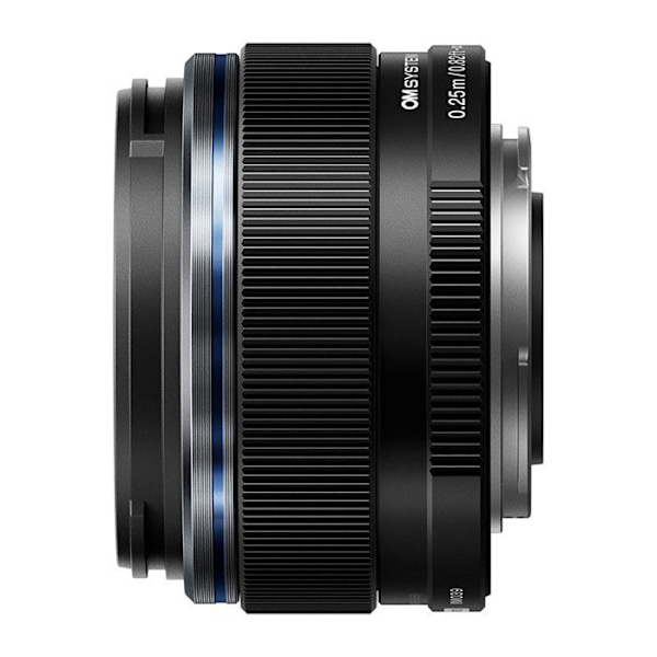 Objektiv med fast brännvidd - Om System - M.Zuiko Digital 17 mm f/1.8 II - Svart - Micro 4/3-fäste - 2 års garanti