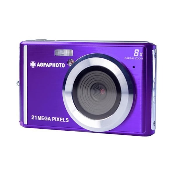 AGFA PHOTO Realishot DC5200 - Kompakti Digitaalinen Kamera (21 MP, 2.4’’ LCD, 8x Digizoom, Litiumakku) Violetti